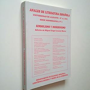 Imagen del vendedor de Simbolismo y modernismo (Anales de literatura espaola, Universidad de Alicante) a la venta por MAUTALOS LIBRERA