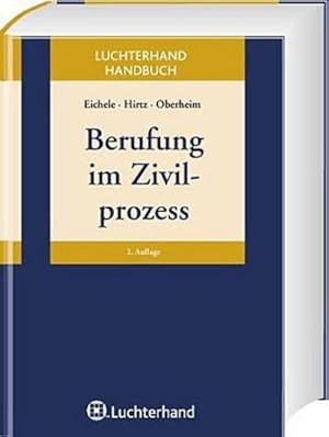 Immagine del venditore per Handbuch Berufung im Zivilprozess venduto da AHA-BUCH