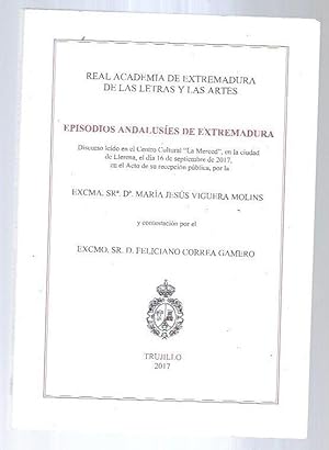 Seller image for EPISODIOS ANDALUSIES DE EXTREMADURA (DISCURSO) for sale by Desvn del Libro / Desvan del Libro, SL