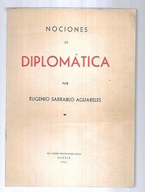 Imagen del vendedor de NOCIONES DE DIPLOMATICA a la venta por Desvn del Libro / Desvan del Libro, SL