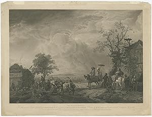 Antique Print of a Village Fair by Longman (1816)