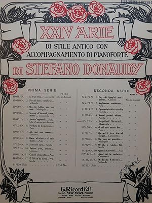 Immagine del venditore per DONAUDY Stefano Sorge il sol! Che fai tu ? Chant Piano 1918 venduto da partitions-anciennes