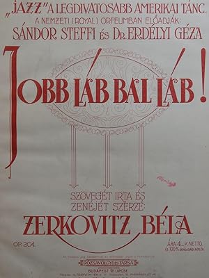 Immagine del venditore per ZERKOVITZ Bla Jobb Lab, Bal Lab ! Chant Piano 1919 venduto da partitions-anciennes