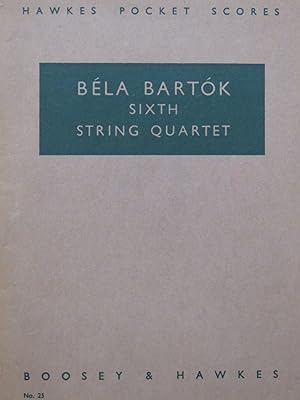 Immagine del venditore per BARTOK Bla Streichquartett VI String Quartet Quatuor  cordes venduto da partitions-anciennes