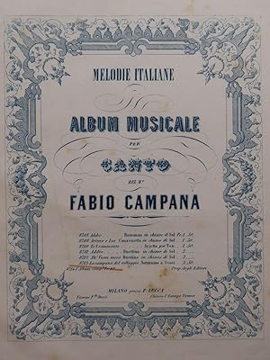 CAMPANA Fabio La Campana del Villaggio Chant Piano ca1860