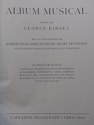 KINSKY George Album Musical 1930