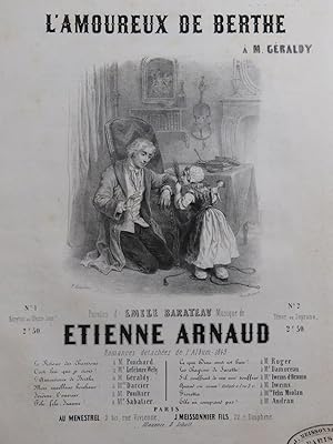 Seller image for ARNAUD tienne L'amoureux de Berthe Chant Piano ca1840 for sale by partitions-anciennes