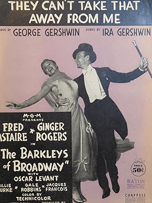 GERSHWIN George They Can't Take That Away From Me Chant Piano 1937