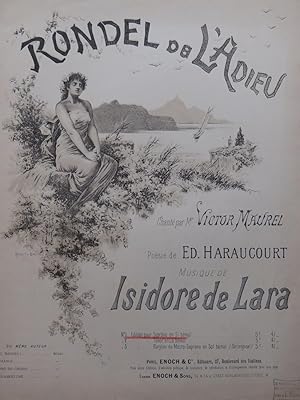 Immagine del venditore per DE LARA Isidore Rondel de l'Adieu Chant Piano ca1895 venduto da partitions-anciennes