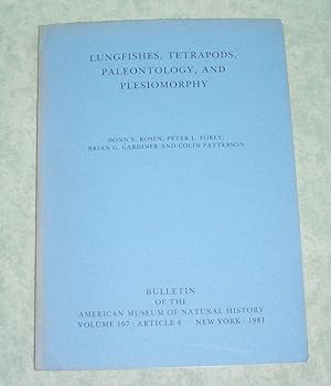 Lungfishes, Tetrapods, Paleontology, and Plesiomorphy.