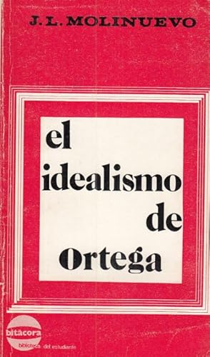 Seller image for EL IDEALISMO DE ORTEGA for sale by Librera Vobiscum