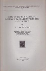 Some factors influencing postwar emigration from the Netherlands