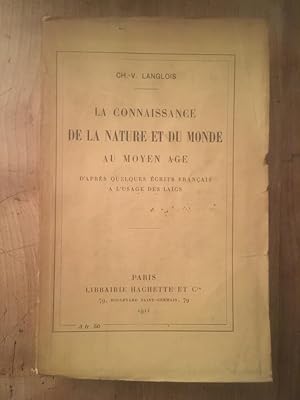 Imagen del vendedor de La connaissance de la nature et du monde au Moyen ge a la venta por Librairie des Possibles