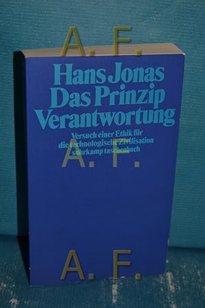 Bild des Verkufers fr Das Prinzip Verantwortung : Versuch e. Ethik fr d. technolog. Zivilisation. Suhrkamp Taschenbuch 1085 zum Verkauf von Antiquarische Fundgrube e.U.