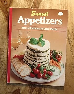 Imagen del vendedor de SUNSET : APPETIZERS : Hors d'Oeuvres to Light Meals a la venta por 100POCKETS