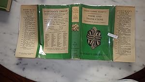 Imagen del vendedor de POEMS & Translations , EVERYMAN'S LIBRARY #627, by Dante Gabriel Rossetti in Dustjacket a la venta por Bluff Park Rare Books