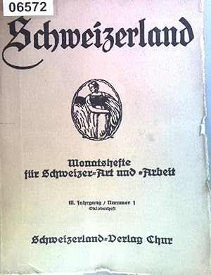 Seller image for Frauen- und Kinderarbeit. / in: Schweizerland III, Heft 1 - Monatshefte fr Schweizer Art und Arbeit. for sale by books4less (Versandantiquariat Petra Gros GmbH & Co. KG)