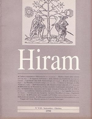 Rivista massoneria HIRAM N° 9/10 anno 1990. ORGANO DEL GRANDE ORIENTE D'ITALIA.