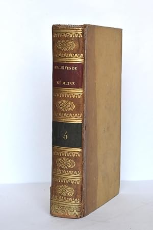Archives Générales de Médecine, 2ème année, tome V (1824) : volume comportant les "Observations p...