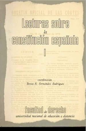 Imagen del vendedor de Lecturas sobre la constitucin espaola, I a la venta por SOSTIENE PEREIRA
