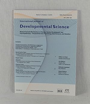 Seller image for International Journal of Developmental Science: Biopsychosocial Mechanisms of Change, Human Development, and Psychopathology - Perspectives from Psychology, Neuroscience, and Genetics, Volume 13 (2019), Numbers 1-2: Thematic Guest Section: 22nd Workshop on Aggression: Contemporary Perspectives on Aggresive Behavior: Exploring Trends across the Lifespan - Part 2. for sale by Versandantiquariat Waffel-Schrder