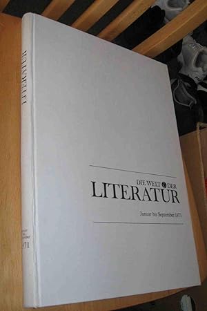 Image du vendeur pour Die Welt der Literatur : Januar bis September 1971 mis en vente par Dipl.-Inform. Gerd Suelmann