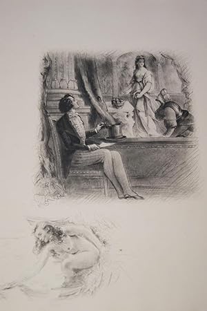 Seller image for PAUL EMILE BECAT GRAVURE ROMANTIQUE REMARQUE EROTIQUE R3181 for sale by Librairie RAIMOND