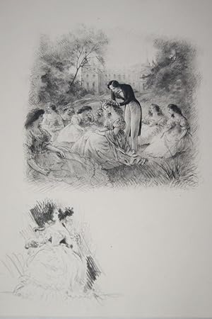 Seller image for PAUL EMILE BECAT GRAVURE ROMANTIQUE REMARQUE EROTIQUE R3186 for sale by Librairie RAIMOND