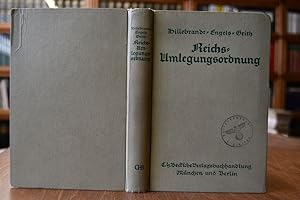 Seller image for Reichs-Umlegungsordnung. Erlutert. Mit einem Geleitwort von Walther Darre for sale by Gppinger Antiquariat