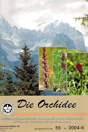 Bild des Verkufers fr Die Orchidee 55.Jahrgang 2004 Heft 1 bis 6 (6 Hefte) zum Verkauf von Clivia Mueller