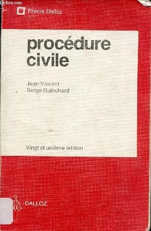 Seller image for Procdure civile - Prcis Dalloz - 21e dition. for sale by Le-Livre