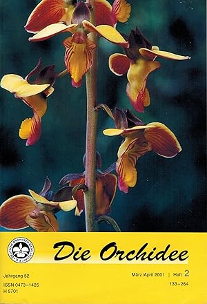 Bild des Verkufers fr Die Orchidee 52.Jahrgang 2001 Heft 1 bis 6 (6 Hefte) zum Verkauf von Clivia Mueller