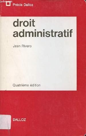 Seller image for Droit Administratif - Prcis Dalloz - 4e dition. for sale by Le-Livre