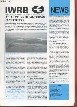 Bild des Verkufers fr IWRB News n2 July 1989 : Atlas of South American Shorebirds. Sommaire : Shrebird Atlas - Australian Wetlands - Waterfowl Management Plan - Research Group News - Two Million Geese - etc. zum Verkauf von Le-Livre