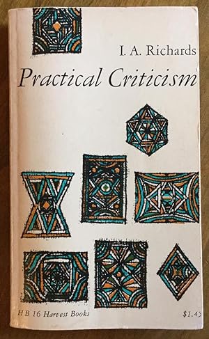 Seller image for Practical Criticism (HB 16) for sale by Molly's Brook Books