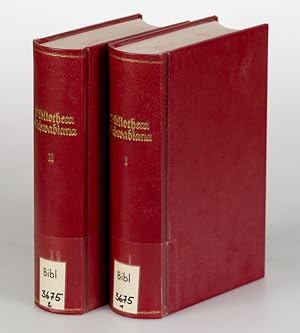Bibliotheca Schwabiana. Pars. 1+2. [2 Vols.].