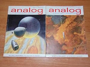 Seller image for Analog March 1963 & April 1963. Frigid Fracas (2 parts of 2, 1 in each volume). The Happy Man. Spanner In The Works. All Day Wednesday. Not In The Literature. What'll You Give? Iceberg From Earth. Sonny. Last Resort. A Slight Case Of Limbo for sale by Serendipitous Ink