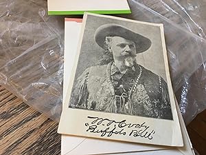 William F Buffalo Bill Cody illustrated admittance card.