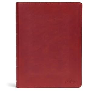 Image du vendeur pour KJV Spurgeon Study Bible, Crimson LeatherTouch by CSB Bibles by Holman, Begg, Alistair [Imitation Leather ] mis en vente par booksXpress