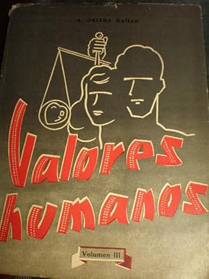 Imagen del vendedor de Valores Humanos. Volumen III a la venta por Librera Antonio Azorn