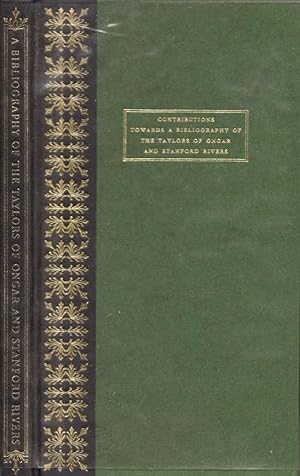 Imagen del vendedor de Contributions Towards A Bibliography of the Taylors of Ongar and Stanford Rivers a la venta por Americana Books, ABAA