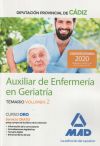 Auxiliares de Enfermería en Geriatría de la Diputación Provincial de Cádiz. Temario volumen 2