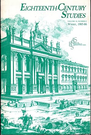 Imagen del vendedor de Eighteenth-Century Studies: Volume 19, No 2: Winter, 1985/86 a la venta por Dorley House Books, Inc.