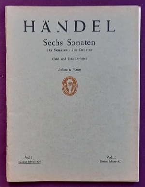 Sechs Sonaten / Six Sonates / Six Sonatas für Violine und Generalbaß (Basso continuo) Vol. I (Vio...