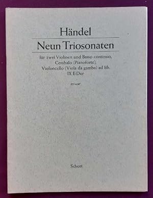 Neun Triosonaten für zwei Violinen und Basso continuo, Cembalo (Pianoforte), Violoncello (Viola d...