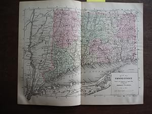 Image du vendeur pour Johnson's Map of Connecticut - Original (1895) mis en vente par Imperial Books and Collectibles
