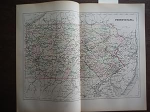 Image du vendeur pour Universal Cyclopaedia and Atlas Map of Pennsylvania - Original (1902) mis en vente par Imperial Books and Collectibles