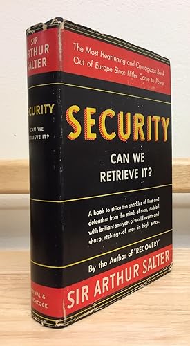 Seller image for Security: Can We Retrieve It? for sale by Avol's Books LLC