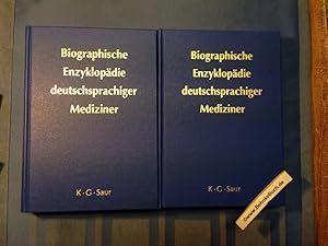 Seller image for Biographische Enzyklopdie deutschsprachiger Mediziner. Band 1 und 2 (2 Bnde komplett). Band 1: A-Q, Band 2: R-Z. hrsg. von Dietrich von Engelhardt. for sale by Antiquariat BehnkeBuch