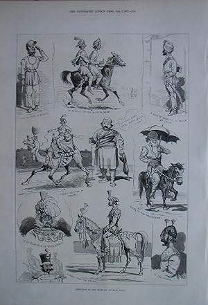 Sketches at the Imperial Durbar, Delhi, India.